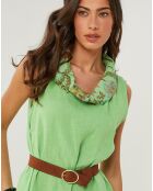 Robe 100% Lin Anais verte