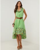 Robe 100% Lin Anais verte