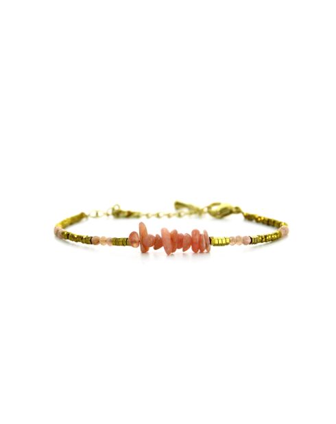 Bracelet Dana Rhodonite hématite