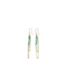 Boucles d'oreilles Alya cyanite apatite bleue
