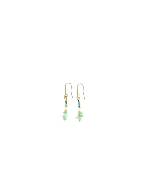 Boucles d'oreilles Manon bleu blanc