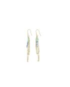 Boucles d'oreilles Alya amazonite cyanite vert/bleu