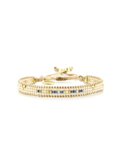 Bracelet Belle orchidée Julia bleu doré