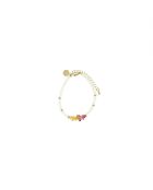 Bracelet Ibiza Beach Shell pastel blanc doré
