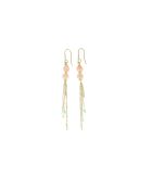 Boucles d'oreilles Romane pierres de lune corail amazonite vertes