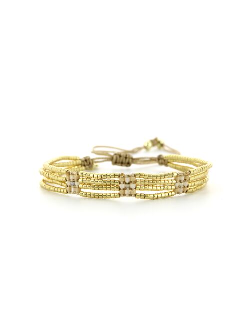 Bracelet golden Ivoire rose nude champagne