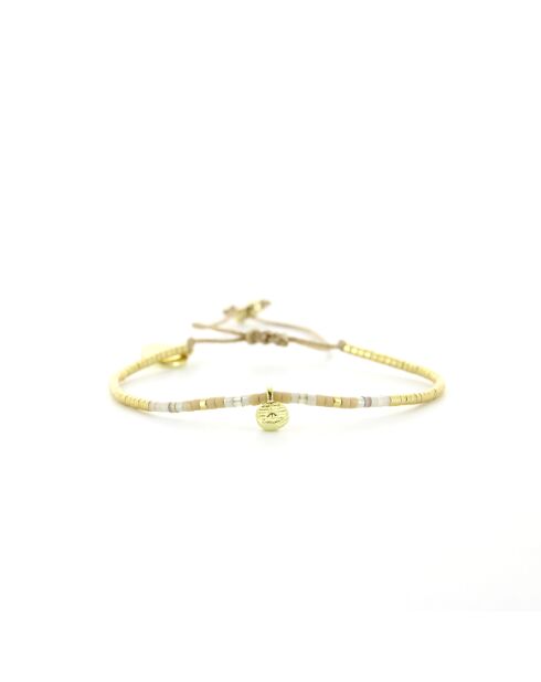 Bracelet golden Ivoire Ness nude champagne