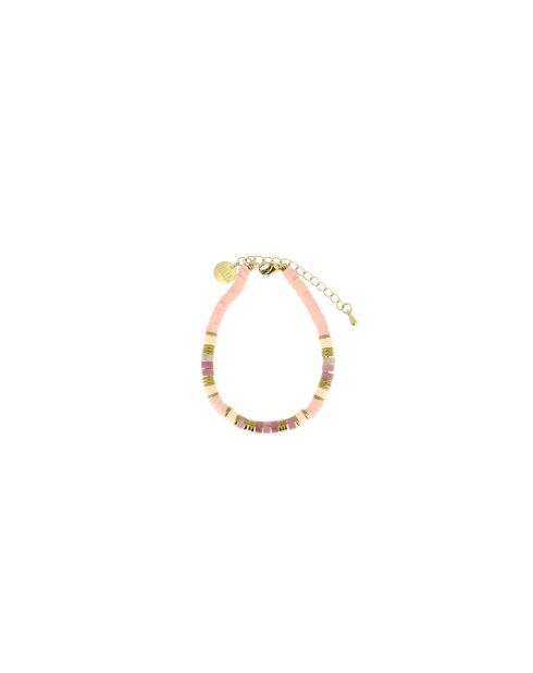 Bracelet Ibiza Beach pink gold rose saumon