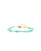 Bracelet Blue maldive Mila turquoise doré