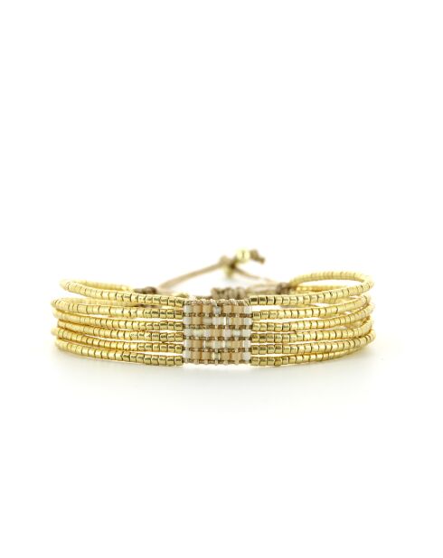 Bracelet golden Ivoire Keira nude champagne