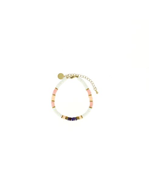Bracelet Ibiza Beach white gold blanc rose