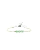 Bracelet Plage d'argent Celine vert argenté