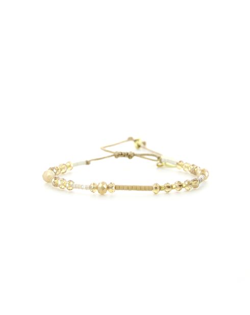 Bracelet golden Ivoire Mila nude champagne