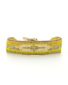 Bracelet Journée Ensoleillée Charlie jaune champagne