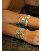Bracelet Plage d'argent Lea vert argent