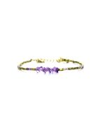 Bracelet Dana améthyste hématite