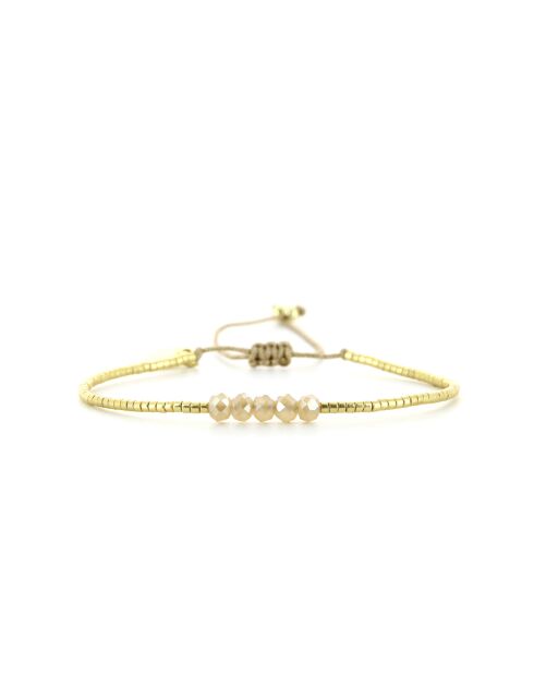 Bracelet golden Ivoire Celine nude champagne
