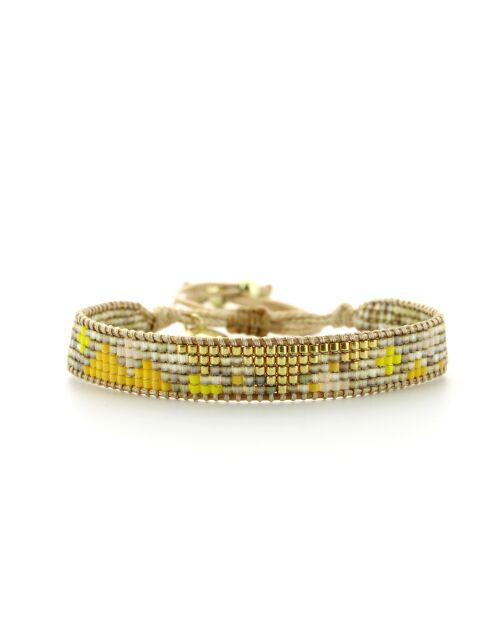 Bracelet Journée Ensoleillée Chloe jaune champagne