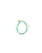 Bracelet Ibiza Beach color gold vert fluo turquoise