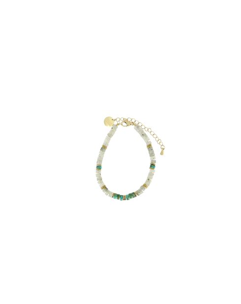 Bracelet Mila gold blanc bleu
