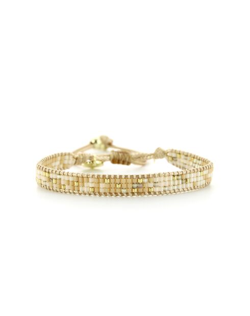 Bracelet golden Ivoire Louise nude champagne