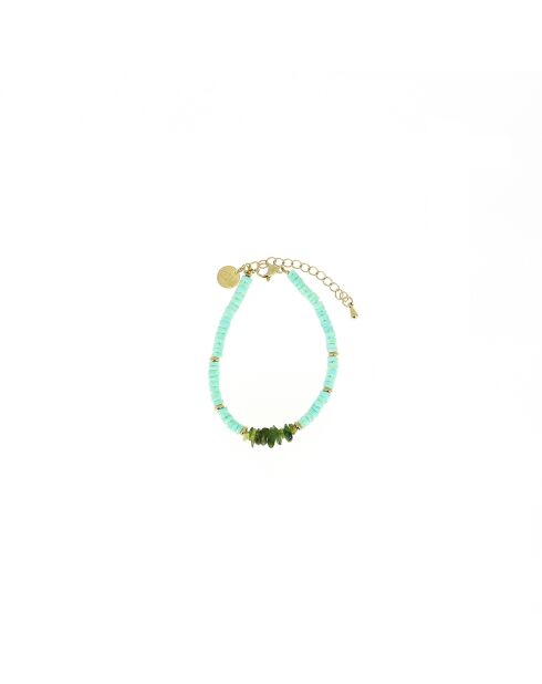 Bracelet Ibiza Beach Shell pastel vert pastel