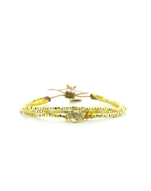 Bracelet Journée Ensoleillée Swen jaune champagne