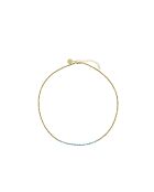Collier sarah bleu foncé/doré