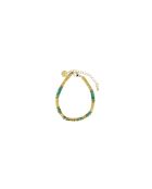 Bracelet Mila-May G vert doré