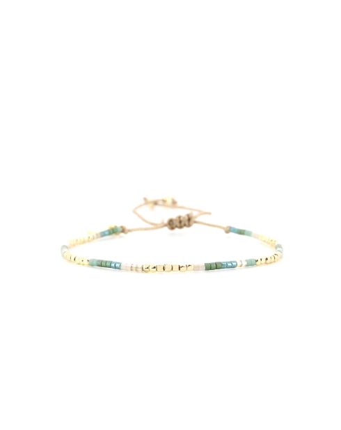 Bracelet Blue Californian Eva vert champagne