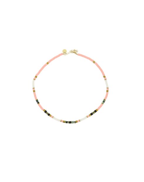 Collier Ibiza Beach pink gold rose noir