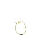 Bracelet Ambre hématites dorées turquoise africaine nacre
