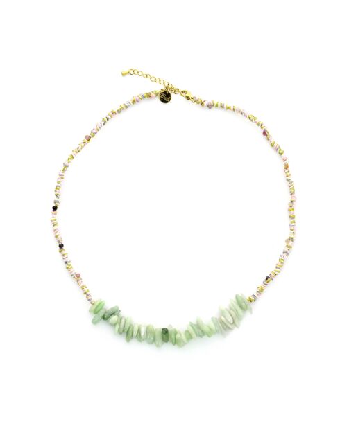 Collier Abby aventurine vert