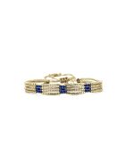 Bracelet Majorelle rose bleu champagne doré