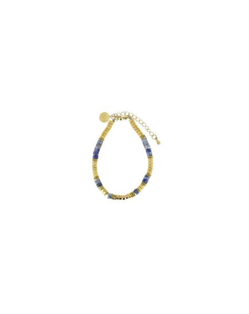 Bracelet Mila-May G bleu foncé dorée