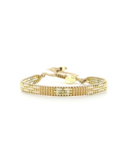 Bracelet golden Ivoire Sandy nude champagne