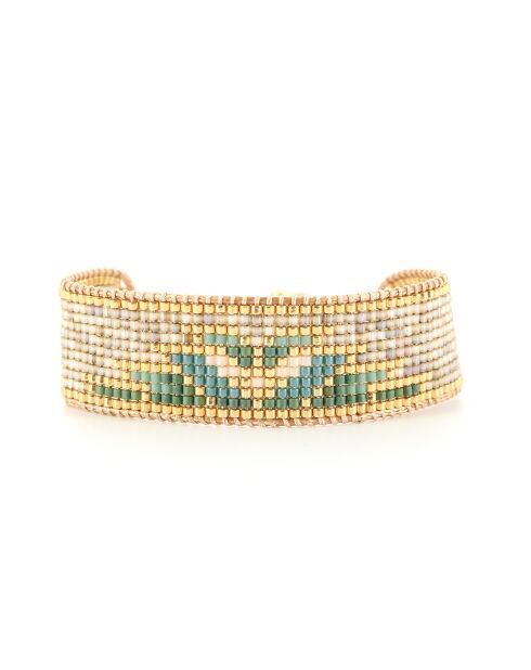 Bracelet Blue Californian Romane vert champagne