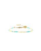Bracelet Blue Maldive Eva turquoise doré