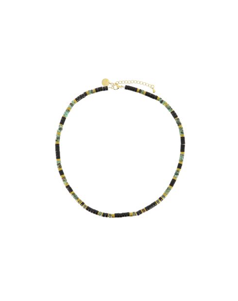 Collier Mila gold noir