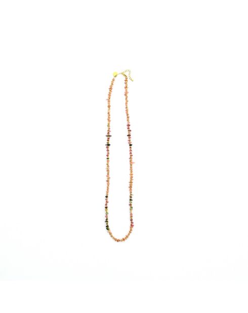 Sautoir Stelly tourmaline rose de l’inca