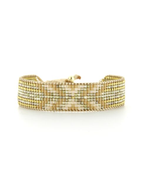 Bracelet golden Ivoire Anna nude champagne