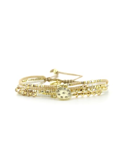 Bracelet golden Ivoire Fanny nude champagne