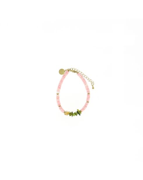 Bracelet Ibiza Beach Shell pastel rose pastel
