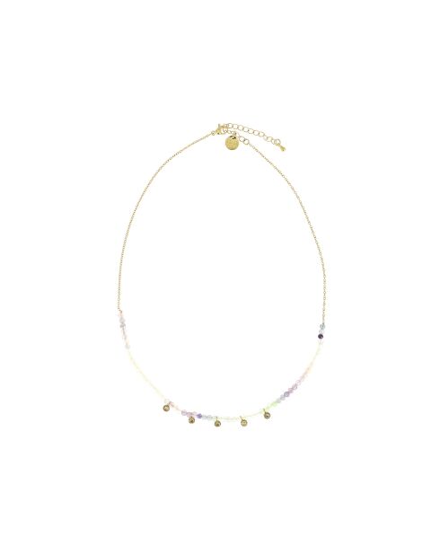 Collier Lina mauve pastel