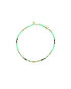 Collier Ibiza Beach color gold vert fluo