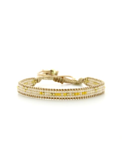 Bracelet Journée Ensoleillée Julia jaune champagne
