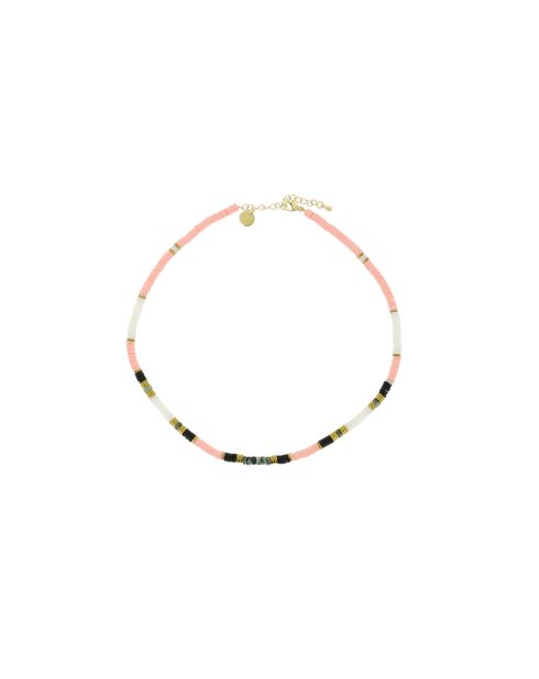 Collier Ibiza Beach pink gold rose noir