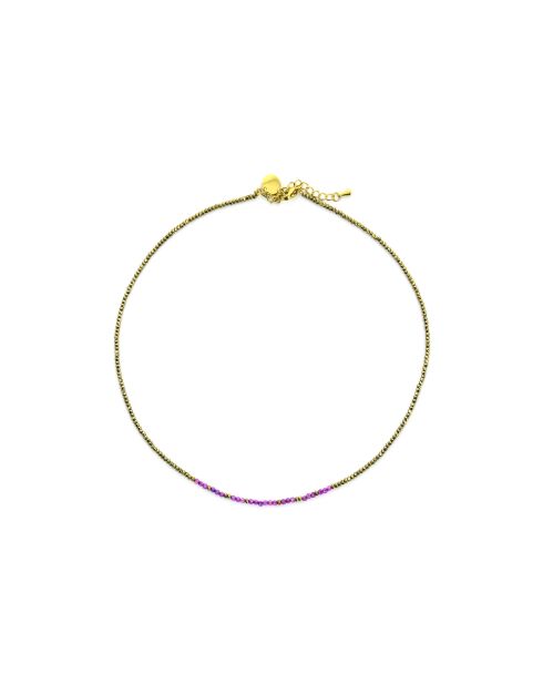 Collier Sarah améthyste hématite