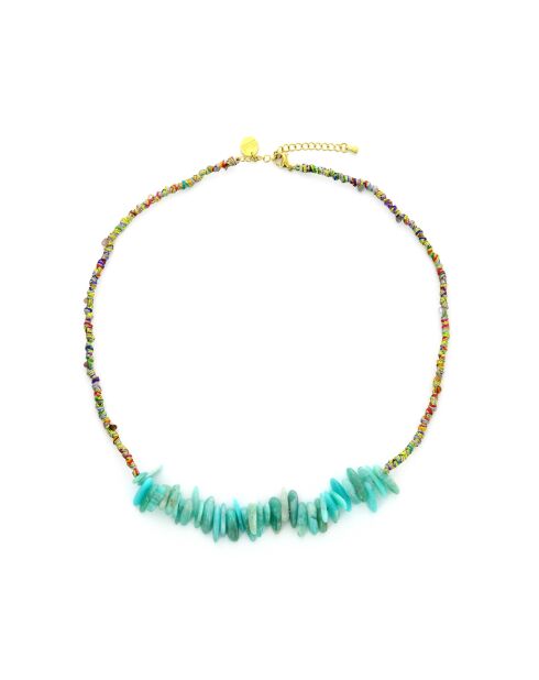 Collier Abby amazonite bleu