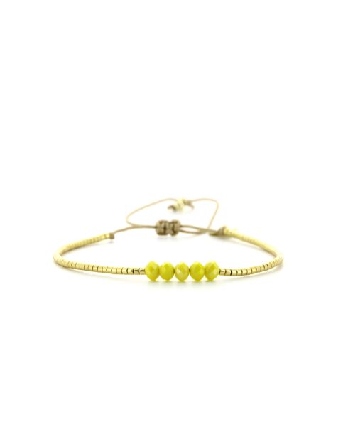 Bracelet Journée Ensoleillée Celine jaune champagne